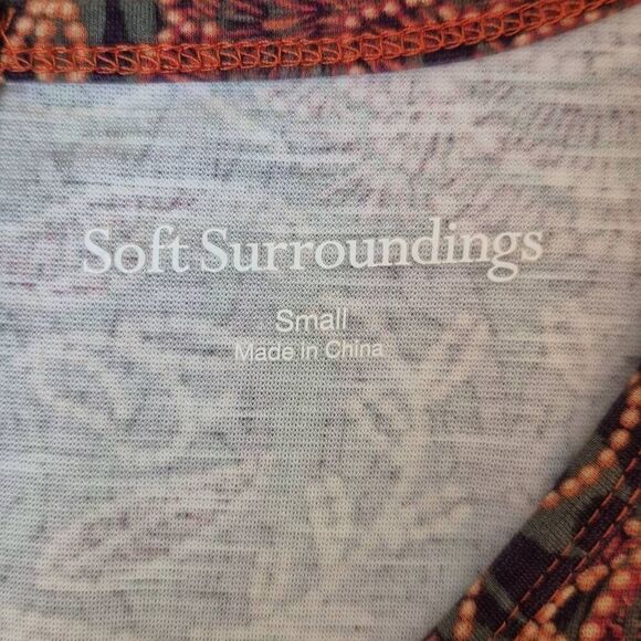 SOFT SURROUNDINGS Women's Size S Alcott Maxi Dress Floral - Picture 4 of 8